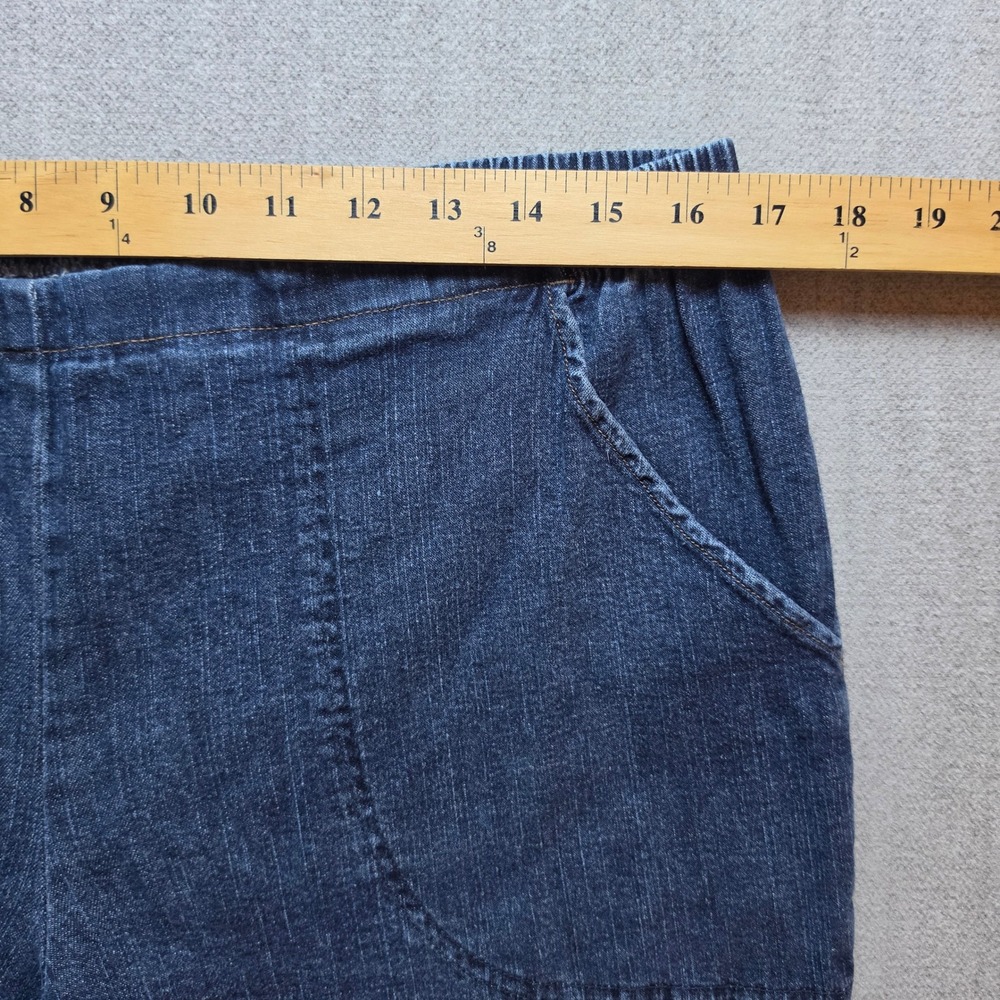 Just My Size Jeans Women 1X Petite Blue Elastic Waist Comfort Stretch Denim - Picture 5 of 15
